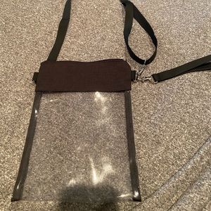 Clear satchel purse